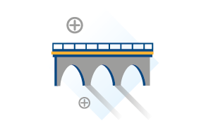 Ikona wiaduktu kolejowego
